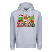 Heather Grey feliz navidad santa Premium Hoodie - MaliasSmallBusiness