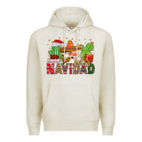 Oatmeal Heather feliz navidad santa Premium Hoodie - MaliasSmallBusiness