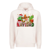 Pale Pink feliz navidad santa Premium Hoodie - MaliasSmallBusiness
