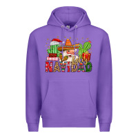 Purple feliz navidad santa Premium Hoodie - MaliasSmallBusiness