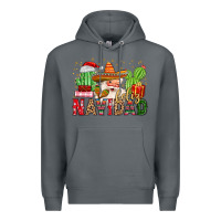Rock feliz navidad santa Premium Hoodie - MaliasSmallBusiness