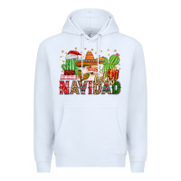 White feliz navidad santa Premium Hoodie - MaliasSmallBusiness