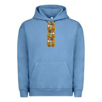 Pigment Pebble Blue fall gnomes pen wrap Urban Hoodie - Artiststas