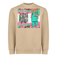 Mushroom coffee scrubs rubber gloves nurse Heavyweight Sweatshirt - RanaPortraitStore