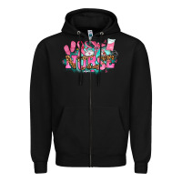 Black breast cancer nurse Zipper Hoodie - AdoDesignShop