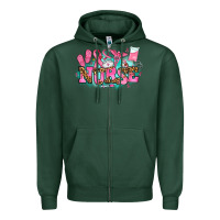 Sports Green breast cancer nurse Zipper Hoodie - AdoDesignShop