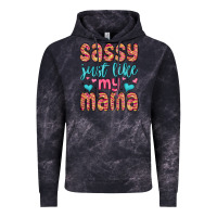 Cloud Black sassy just like my mama Vintage Hoodie - MaliasSmallBusiness