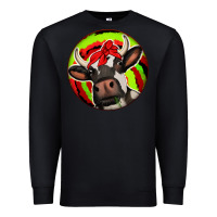 Black Christmas Cow Premium Sweatshirt - Jasminsmagicworld