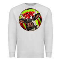 Dove Grey Christmas Cow Premium Sweatshirt - Jasminsmagicworld
