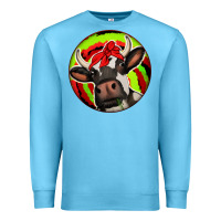 Ocean Blue Christmas Cow Premium Sweatshirt - Jasminsmagicworld