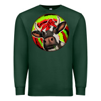 Sports Green Christmas Cow Premium Sweatshirt - Jasminsmagicworld