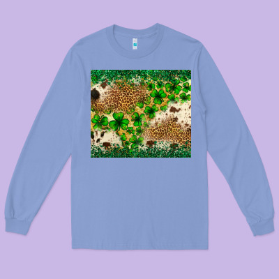 St. Patrick's Day Shamrock Tumbler St. Patricks Long Sleeve Tee Designed By Neo Western