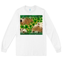 White St. Patrick's Day shamrock tumbler St. Patricks Long Sleeve Tee - Neo Western