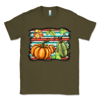 Army Green fall pumpkin  background Classic Tee - BarkalooDesign