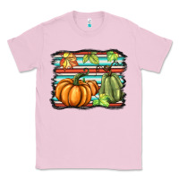 Bubblegum Pink fall pumpkin  background Classic Tee - BarkalooDesign