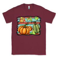 Burgundy fall pumpkin  background Classic Tee - BarkalooDesign