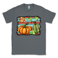 Charcoal Heather fall pumpkin  background Classic Tee - BarkalooDesign