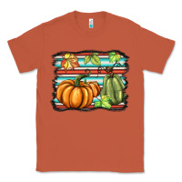 Copper fall pumpkin  background Classic Tee - BarkalooDesign