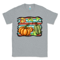 Heather Grey fall pumpkin  background Classic Tee - BarkalooDesign
