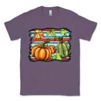 Lavender fall pumpkin  background Classic Tee - BarkalooDesign