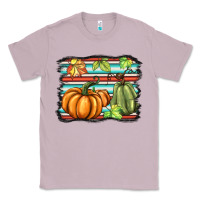 Lilac fall pumpkin  background Classic Tee - BarkalooDesign