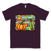 Plum fall pumpkin  background Classic Tee - BarkalooDesign