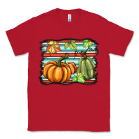 Red fall pumpkin  background Classic Tee - BarkalooDesign