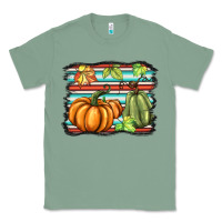 Sage fall pumpkin  background Classic Tee - BarkalooDesign