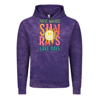 Cloud Purple boat waves sun rays lake days Vintage Hoodie - JahusDesignShop