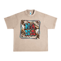 French Oak baseball nana with leopard Urban Heavy Tee - Zillion Design Studio