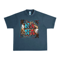Midnight Navy baseball nana with leopard Urban Heavy Tee - Zillion Design Studio
