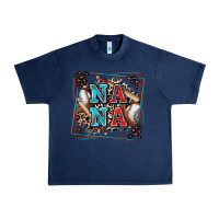 Navy baseball nana with leopard Urban Heavy Tee - Zillion Design Studio