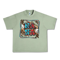 Oil Green baseball nana with leopard Urban Heavy Tee - Zillion Design Studio