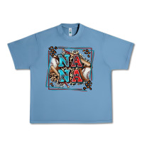 Pebble Blue baseball nana with leopard Urban Heavy Tee - Zillion Design Studio
