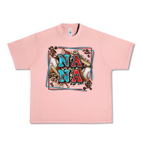 Salmon baseball nana with leopard Urban Heavy Tee - Zillion Design Studio