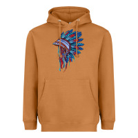 Meerkat indian headdress with american flag Heavyweight Hoodie - BarkalooDesign
