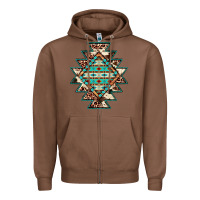 Chestnut cowhide leopard gemstone aztec Zipper Hoodie - JahusDesignShop
