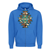 True Royal cowhide leopard gemstone aztec Zipper Hoodie - JahusDesignShop