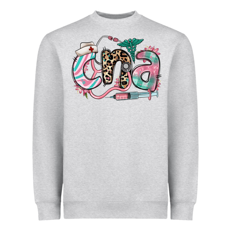 Floral Cna Certified Nursing Assistant Heavyweight Sweatshirt by RanaPortraitStore | Teevron