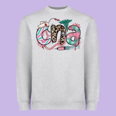 Heavyweight Sweatshirt floral cna certified nursing assistant