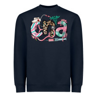 Navy floral cna certified nursing assistant Heavyweight Sweatshirt - RanaPortraitStore