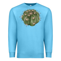 Ocean Blue eagle claws cactus Premium Sweatshirt - LillyAllenDesigns