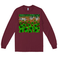 Burgundy St. Patrick's Day leopard cowhide tumbler Long Sleeve Tee - Neo Western
