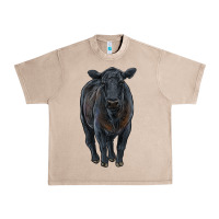 French Oak black angus cattle Urban Heavy Tee - RanaPortraitStore