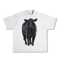 Lunar Rock black angus cattle Urban Heavy Tee - RanaPortraitStore