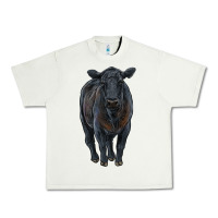 Pistachio black angus cattle Urban Heavy Tee - RanaPortraitStore