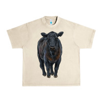 Sandshell black angus cattle Urban Heavy Tee - RanaPortraitStore