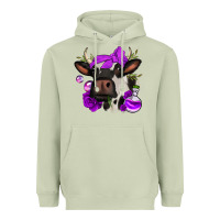 Matcha halloween roses cow Heavyweight Hoodie - Jasminsmagicworld