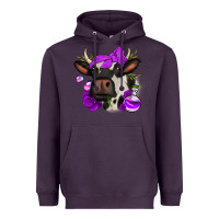 Plum halloween roses cow Heavyweight Hoodie - Jasminsmagicworld