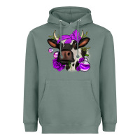 Sage halloween roses cow Heavyweight Hoodie - Jasminsmagicworld